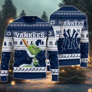 New York Yankees Grinch Stolen Ugly Christmas Sweater