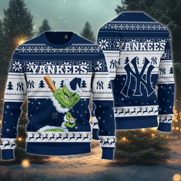 New York Yankees Grinch Stolen Ugly Christmas Sweater