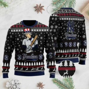 New York Yankees Mascot Ugly Christmas Sweater