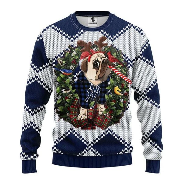 New York Yankees Pub Dog Ugly Christmas Sweater