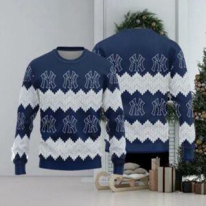 New York Yankees Teams Pattern Knitted Ugly Christmas Sweater