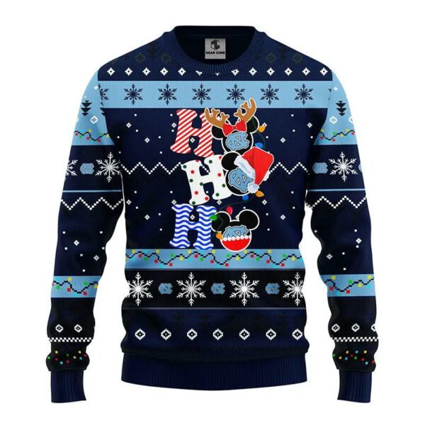 North Carolina Tar Heels Hohoho Ugly Christmas Sweater