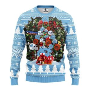 North Carolina Tar Heels Tree Ugly Ugly Christmas Sweater