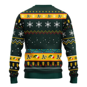 Oakland Athletics 12 Grinch Xmas Day Ugly Christmas Sweater 2.jpeg