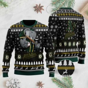 Oakland Athletics Mascot Ugly Christmas Sweater