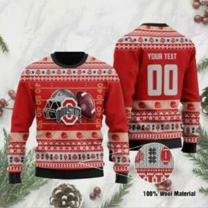 Ohio State Buckeyes Custom Ugly Christmas Sweater