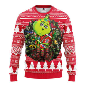 Ohio State Buckeyes Grinch Hug Ugly Christmas Sweater 1.jpeg