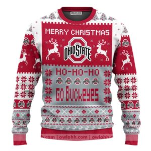 Ohio State Buckeyes Merry Christmas Ugly Christmas Sweater