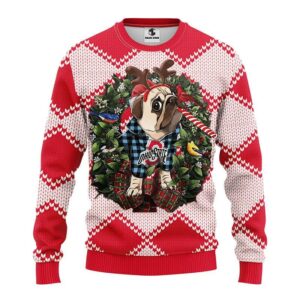 Ohio State Buckeyes Pub Dog Ugly Christmas Sweater