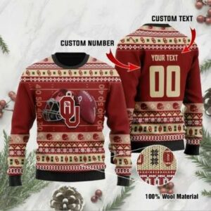 Oklahoma Sooners Custom Ugly Christmas Sweater