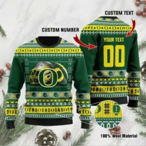 Oregon Ducks Custom Ugly Christmas Sweater