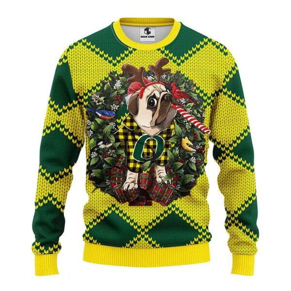 Oregon Ducks Pub Dog Ugly Christmas Sweater