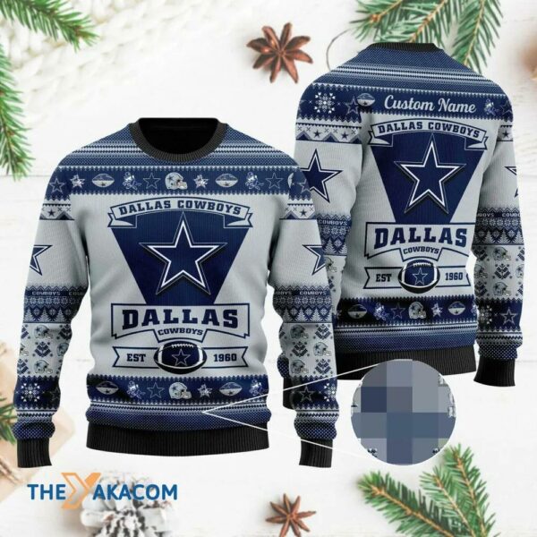 Personalized Ugly Christmas Sweater Dallas Cowboys Dallas Cowboys Ugly Christmas Sweater 1.jpg