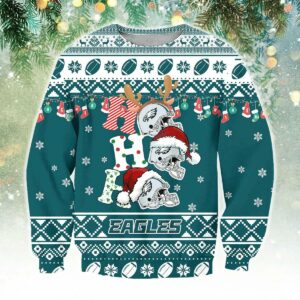 Philadelphia Eagles Hohoho Ugly Christmas Sweater