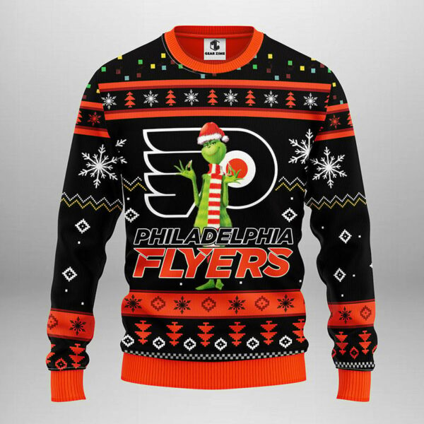 Philadelphia Flyers Funny Grinch Ugly Christmas Sweater 1.jpeg