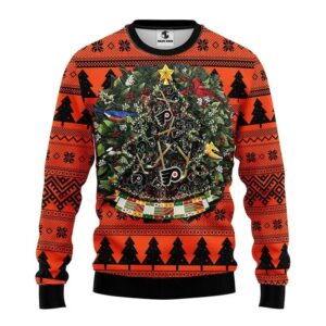 Philadelphia Flyers Tree Ball Ugly Christmas Sweater