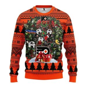 Philadelphia Flyers Tree Christmas Ugly Sweater