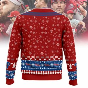 Philadelphia Phillies Believe Team Names Mlb Ugly Christmas Sweater 1