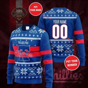 Philadelphia Phillies Custom Ugly Christmas Sweater