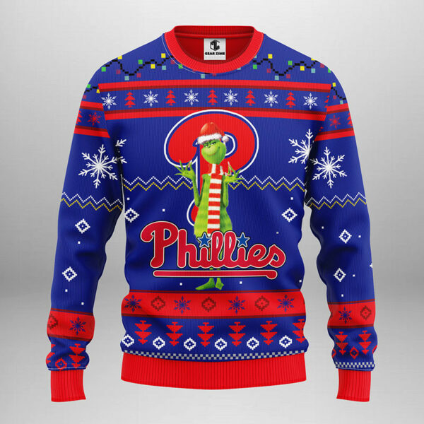 Philadelphia Phillies Funny Grinch Ugly Christmas Sweater 1.jpeg