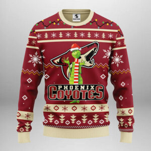 Phoenix Coyotes Funny Grinch Ugly Christmas Sweater 1.jpeg