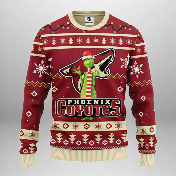 Phoenix Coyotes Funny Grinch Ugly Christmas Sweater 1.jpeg