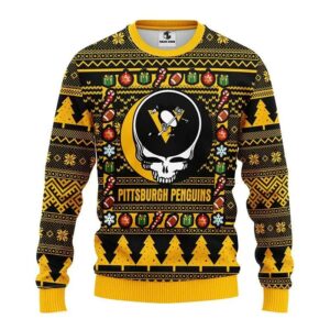 Pittsburgh Penguins Grateful Dead Ugly Christmas Sweater