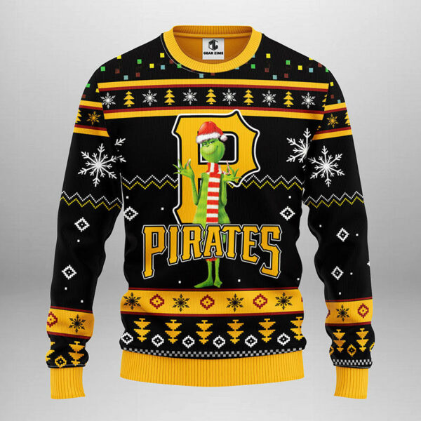 Pittsburgh Pirates Funny Grinch Ugly Christmas Sweater 1.jpeg