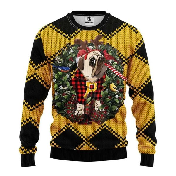 Pittsburgh Pirates Pub Dog Ugly Christmas Sweater