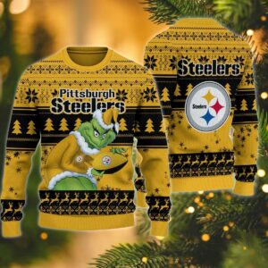 Pittsburgh Steelers Grinch Stolen Ugly Christmas Sweater