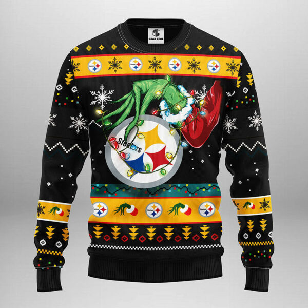 Pittsburgh Steelers Grinch Ugly Christmas Sweater 1.jpeg