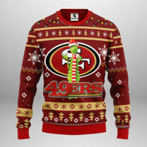 San Francisco 49ers Funny Grinch Ugly Christmas Sweater 1.jpeg