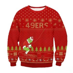 San Francisco 49ers Grinch Remove Thread Nfl Ugly Christmas Sweater