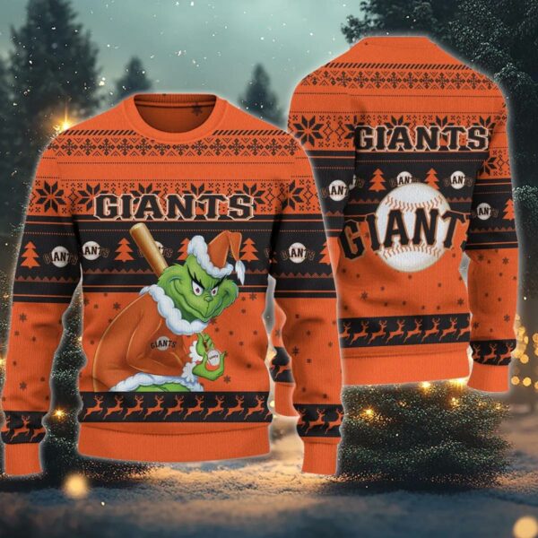 San Francisco Giants Grinch Stolen Ugly Christmas Sweater