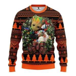 San Francisco Giants Groot Hug Ugly Christmas Sweater