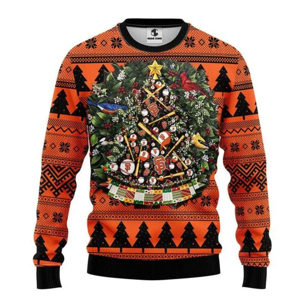 San Francisco Giants Tree Ball Ugly Christmas Sweater