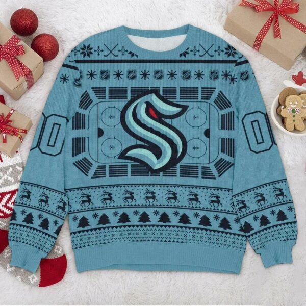 Seattle Kraken NHL Custom Ugly Christmas Sweater