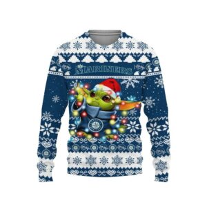 Seattle Mariners Baby Yoda Star Wars Ugly Christmas Sweater