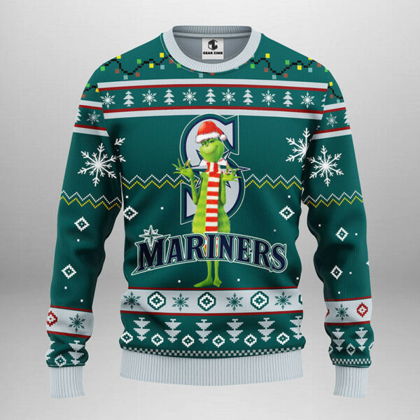 Seattle Mariners Funny Grinch Ugly Christmas Sweater 1.jpeg