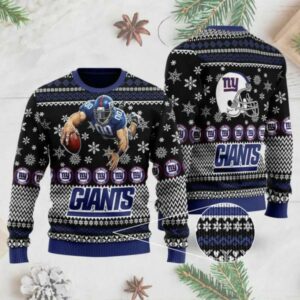 Snow New York Giants Ugly Christmas Sweater