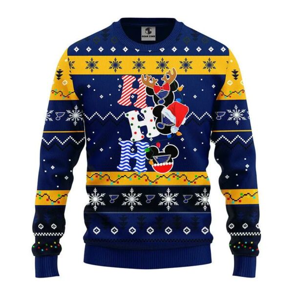 St. Louis Blues Hohoho Ugly Christmas Sweater