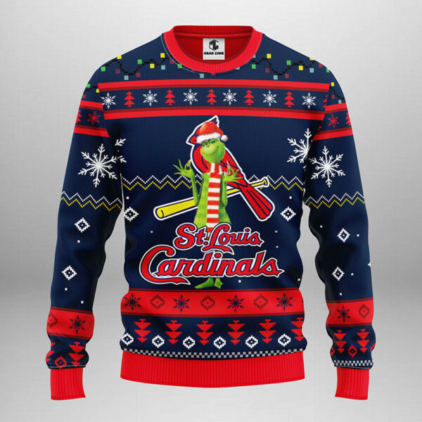 St Louis Cardinals Funny Grinch Ugly Christmas Sweater 1.jpeg