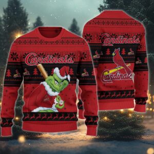 St. Louis Cardinals Grinch Stolen Ugly Christmas Sweater