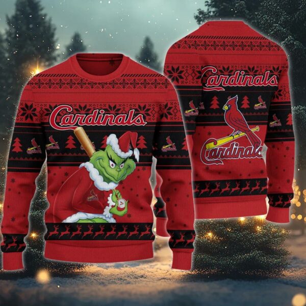 St. Louis Cardinals Grinch Stolen Ugly Christmas Sweater