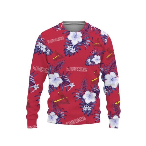 St. Louis Cardinals Tropical Hawaii Ugly Christmas Sweater