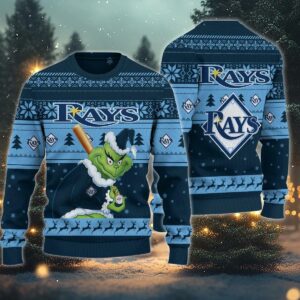 Tampa Bay Rays Grinch Stolen Ugly Christmas Sweater