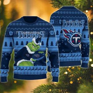 Tennessee Titans Grinch Stolen Ugly Christmas Sweater