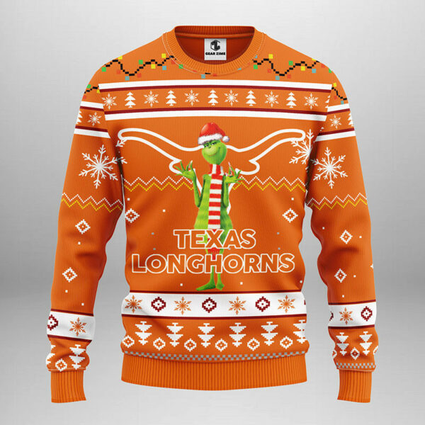 Texas Longhorns Funny Grinch Ugly Christmas Sweater 1.jpeg