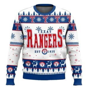 Texas Rangers Est 1835 Mlb Ugly Christmas Sweater