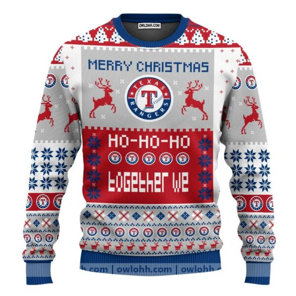 Texas Rangers Merry Christmas Ugly Christmas Sweater